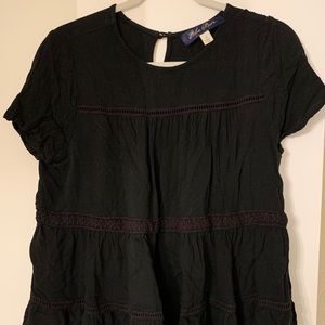 black baby doll style top 🪶